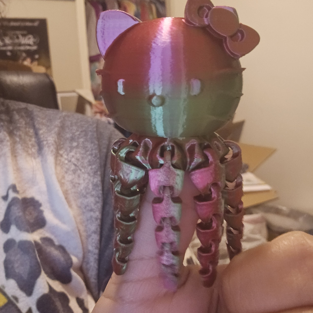 Colorful Cat-Themed Octopus Toy